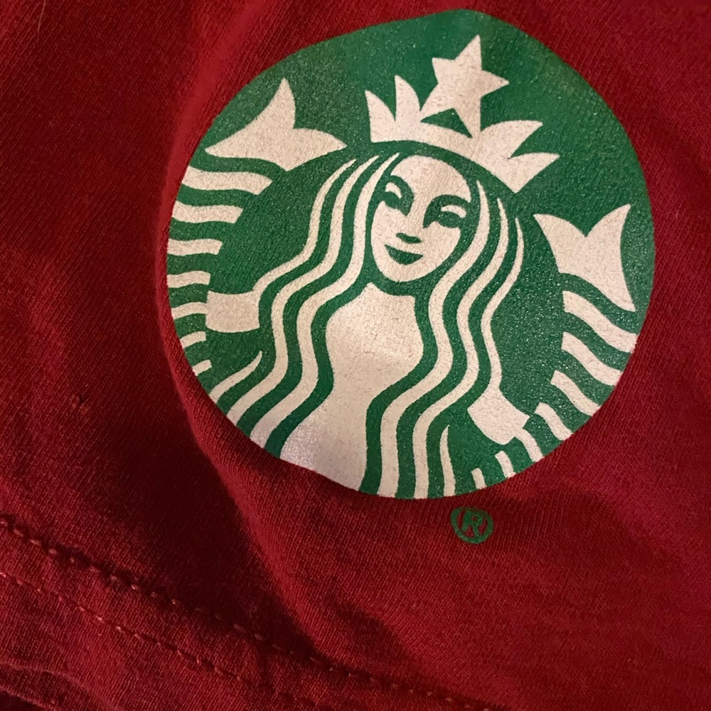 Rare Starbucks Oh what fun staff Christmas shirt adult medium